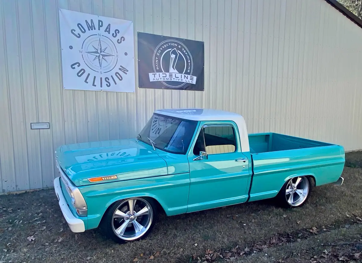Classic Ford truck after professional paint Charleston SC