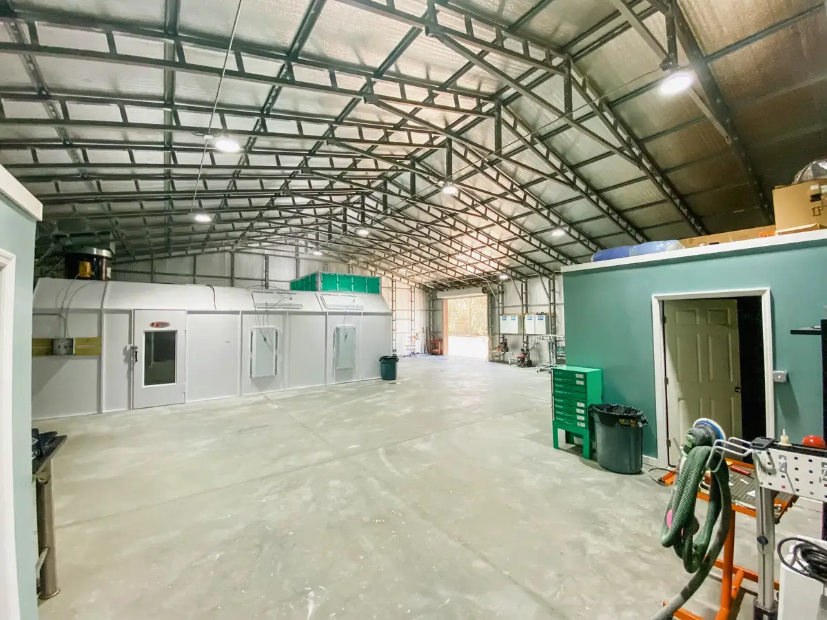Compass Collision shop interior wide view Charleston SC